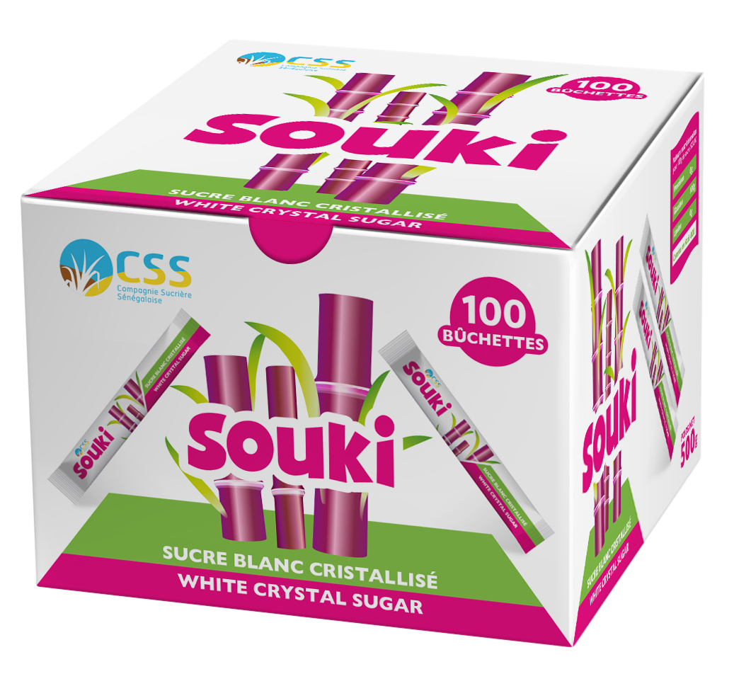 Souki Blanc Sticks Boite de 500 G