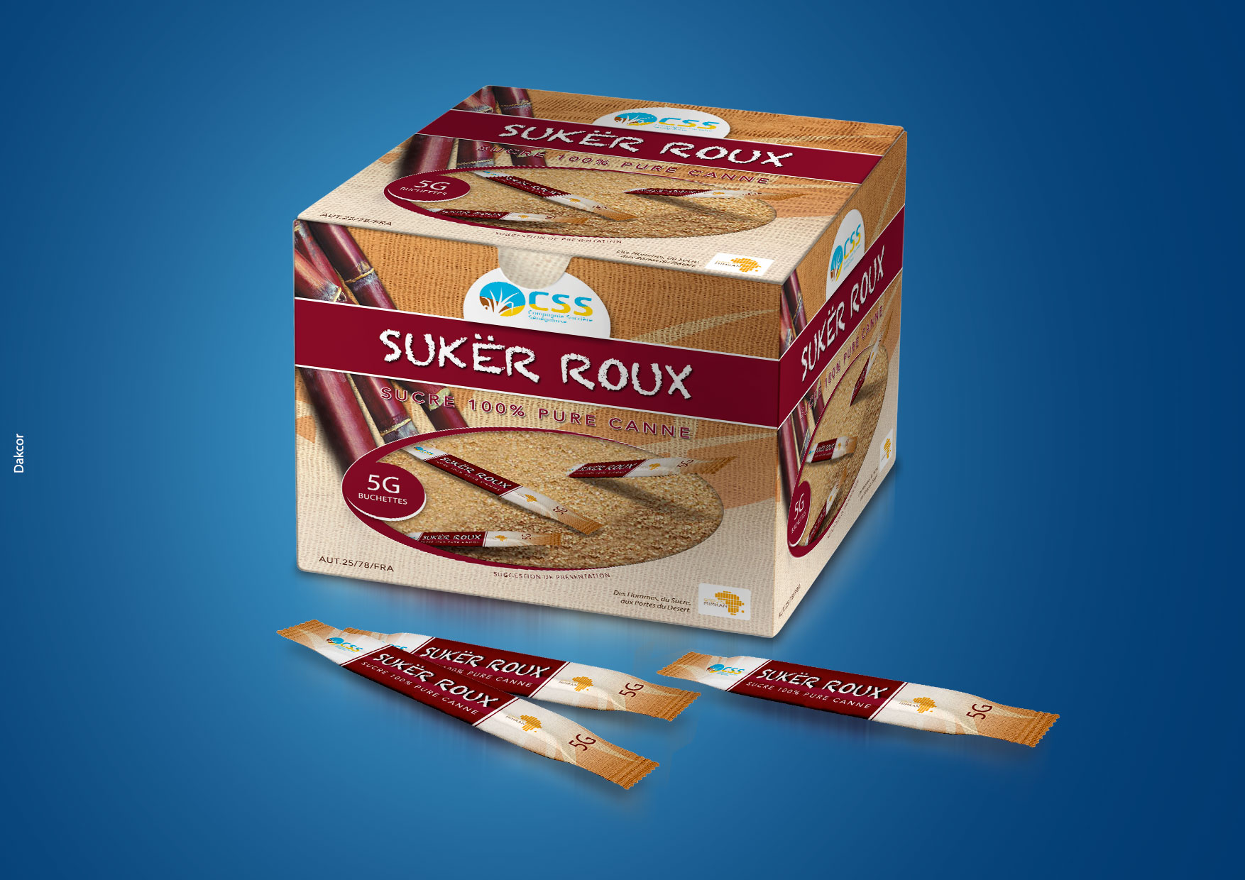 Sukër Roux Sticks Boite 500 G