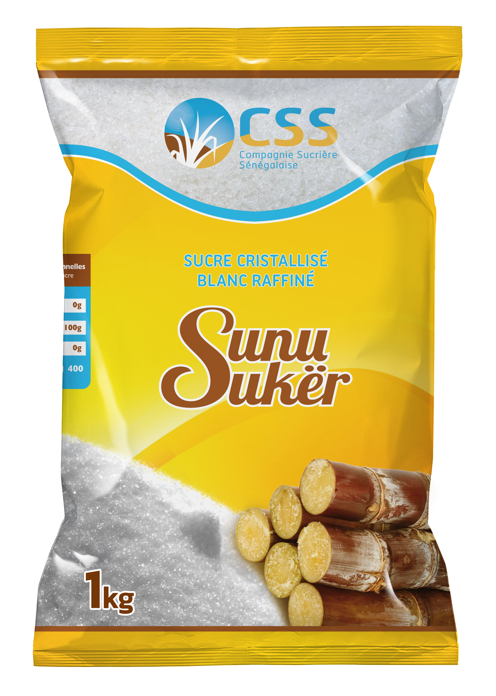 Sunu Sukër Blanc Sachet 1 KG